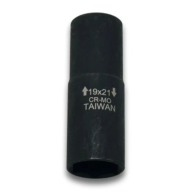 Thin-Wall Flip Socket 19mm x 21mm Metric - 1/2" Drive, Cr-Mo Steel