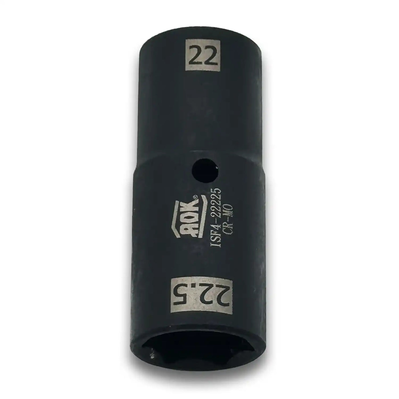 Thin-Wall Flip Socket 22mm x 22.5mm Metric - 1/2" Drive, Cr-Mo Steel