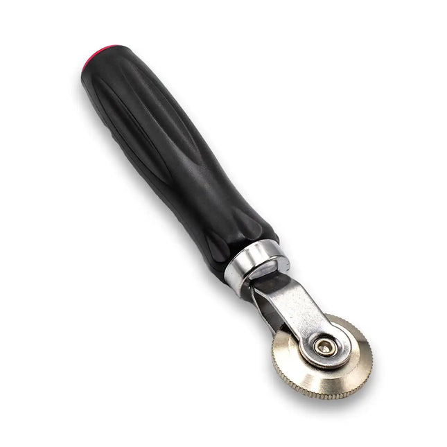 Tire Patch Stitcher - 1/4" x 1.5" Corrugated Metal Wheel, Patch Application Tool