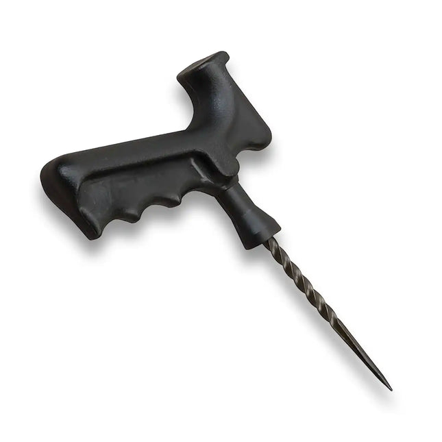 Tire Puncture Wound Reamer - Pistol-Grip Handle with Spiral Metal Probe
