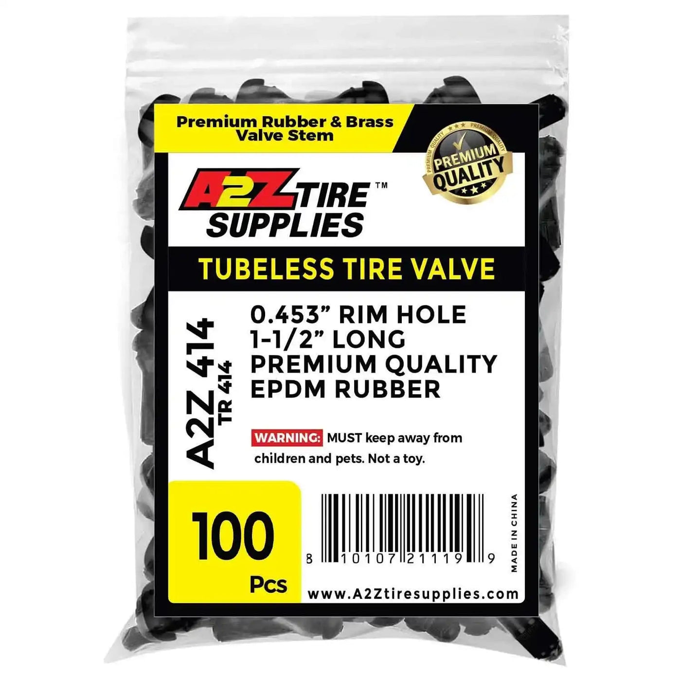 TR414 Rubber Snap-In Tire Valve Stem - 0.453", additional view 3