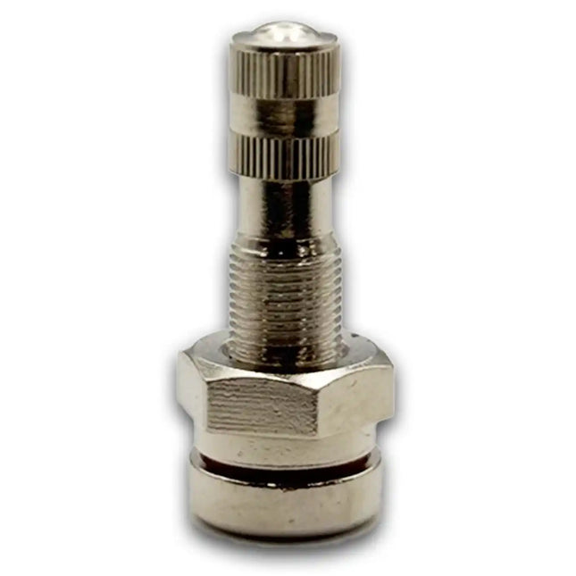 TR542 Nickel O-Ring Clamp-In Truck Valve Stem 1.25" Straight
