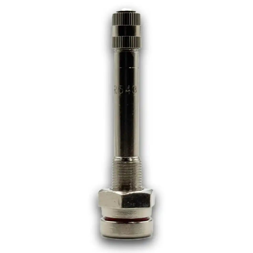 TR543 Nickel O-Ring Clamp-In Truck Valve Stem 2.4" Straight