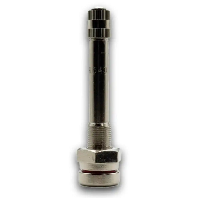 TR543 Nickel O-Ring Clamp-In Truck Valve Stem 2.4" Straight