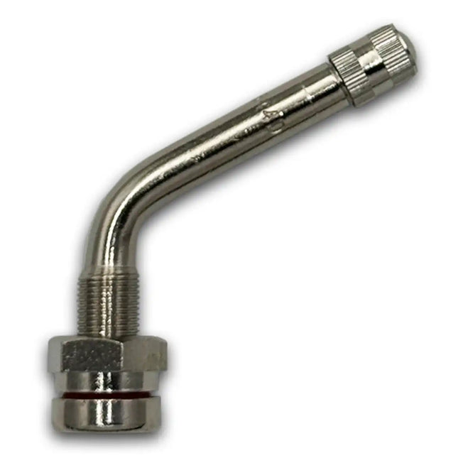 TR544D Nickel O-Ring Clamp-In Truck Valve Stem 2.9" 60deg. Bend