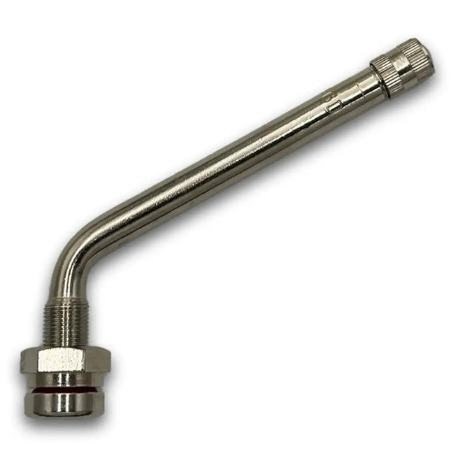 TR546D Nickel O-Ring Clamp-In Truck Valve Stem 4.25" 60deg. Bend