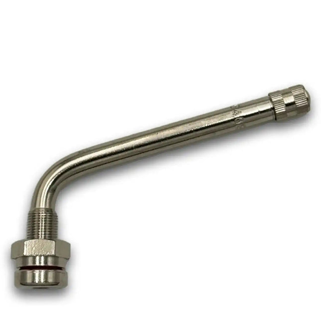 TR546E Nickel O-Ring Clamp-In Truck Valve Stem 4.25" 75deg. Bend