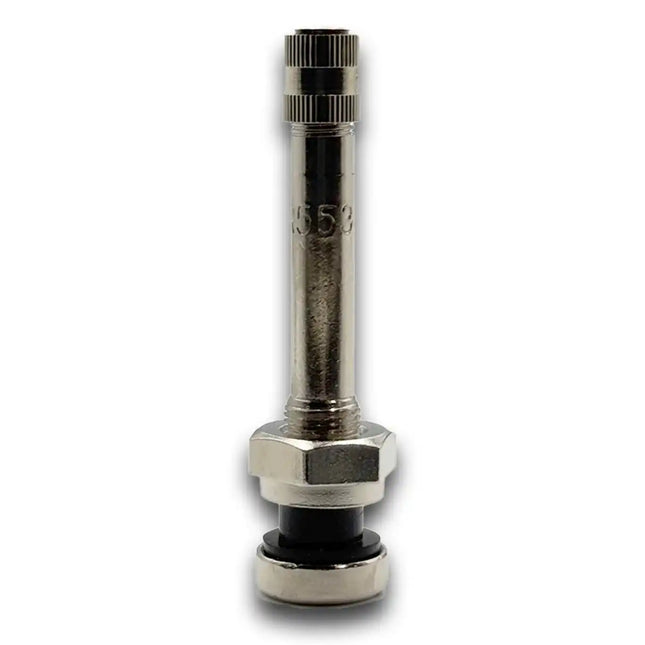 TR553 Nickel O-Ring Clamp-In Truck Valve Stem 2.38" Straight