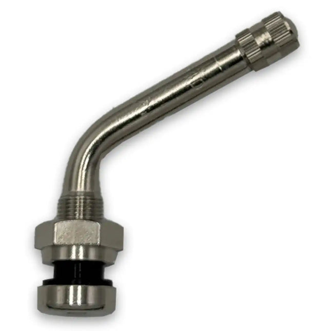 TR554D Nickel O-Ring Clamp-In Truck Valve Stem 3" 60deg. Bend