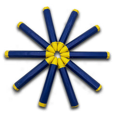 Yellow Rubber-Safe Tire Marking Crayon - 10/Box, High-Visibility Marks on All Tires, alternate view