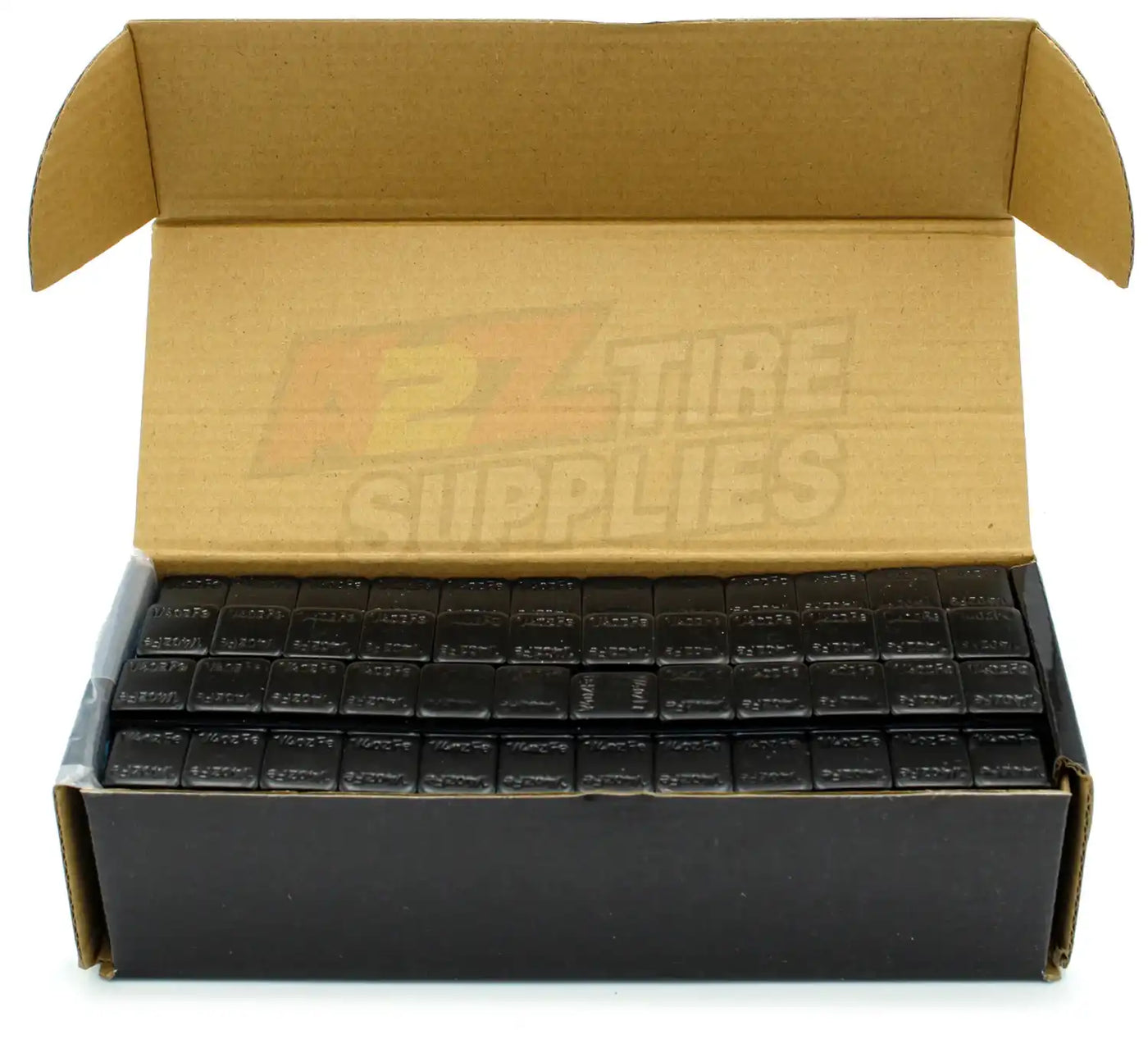 1/4 oz Black Coated Steel Adhesive Wheel Weights - Blue Tape, 50 Strips / 600 Segments, additional view 4