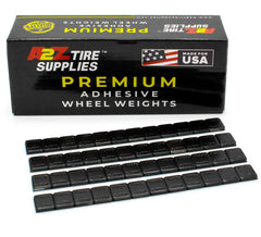1/4 oz Black Coated Steel Adhesive Wheel Weights - Blue Tape, 50 Strips / 600 Segments, additional view 5