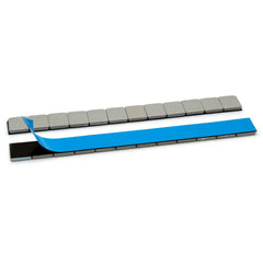 1/4 oz Gray Coated Steel Adhesive Wheel Weights - Blue Tape, 50 Strips / 600 Segments, additional view 3