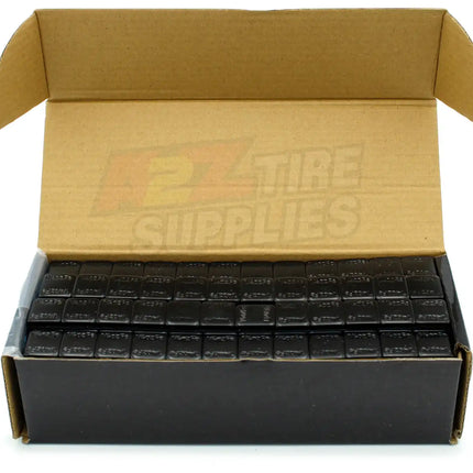 A2Z-366-FEB - 1/4 oz Black Steel Adhesive Wheel Weights Box of 600 - Blue Tape - A2Z Tire Supplies - Image 4