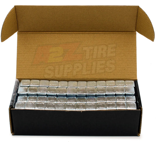 A2Z-366-FEC 1/4 oz (600 PCS) - Low Profile Steel Adhesive Wheel Weights – Zinc Plated - (Blue Tape) - A2Z Tire Supplies