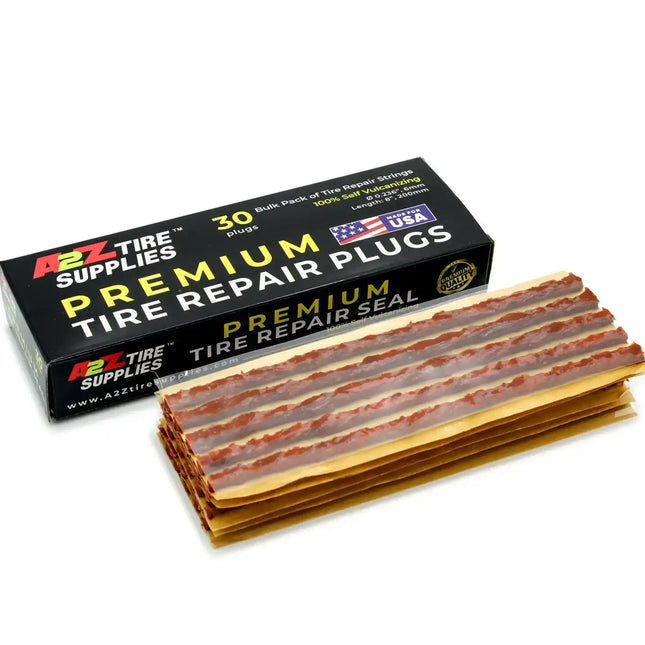 A2Z-408-30 - 8" Brown Thick Self-Vulcanizing Tire Repair Plug String Inserts - A2Z Tire Supplies