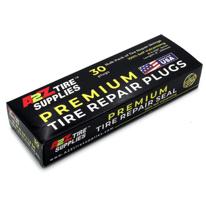 A2Z-408-30 8" Brown Self-Vulcanizing Tire Plug String Inserts For Tubeless Flat Tire Puncture Repair Seal - A2Z Tire Supplies