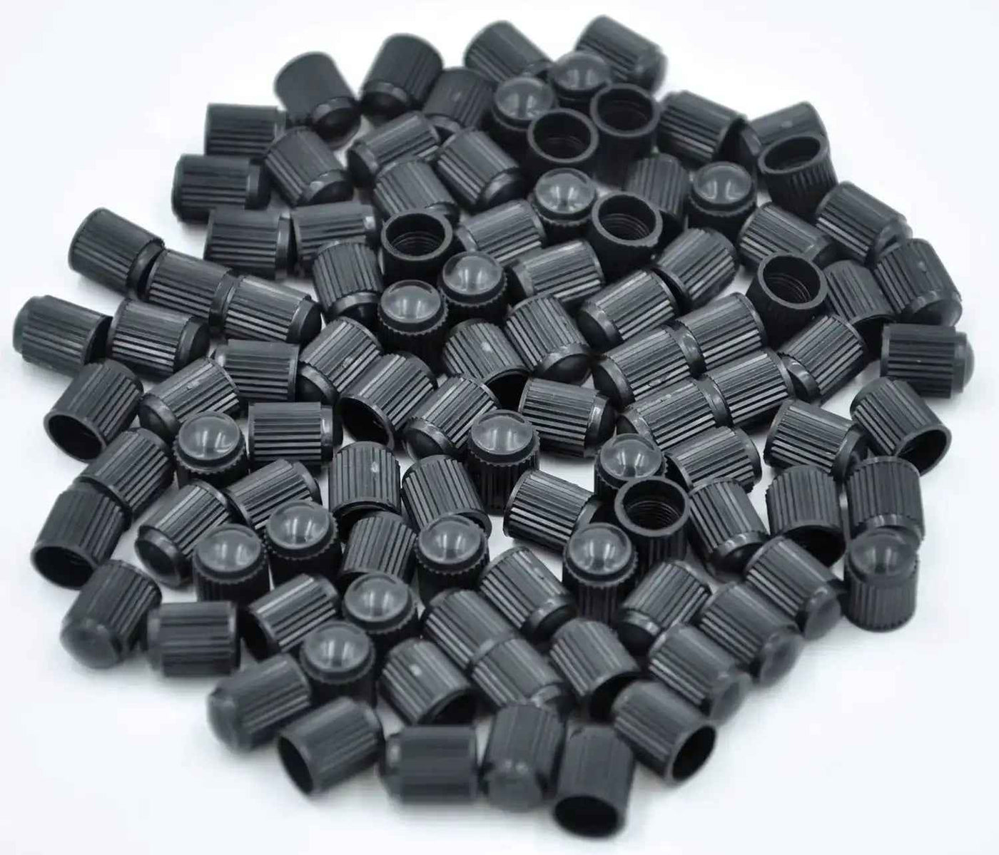 Black Plastic Valve Stem Caps - Universal | Cars, Trucks & Motorcycles
