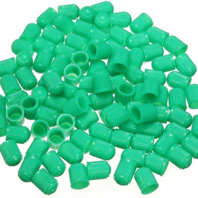 A2Z-704-200 - Green Plastic Tire Valve Stem Caps for Cars, Trucks & Motorcycles - A2Z Tire Supplies