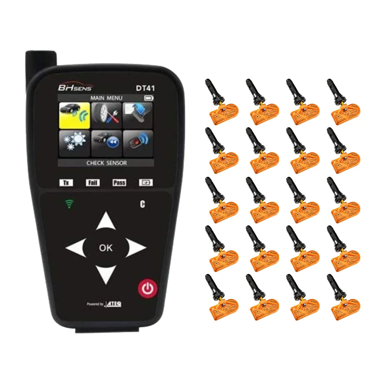 A2Z-DT-41 (20x UVS7051) BH Sens Huf TPMS Sensors + ATEQ DT41 Relearn Tool - A2Z Tire Supplies