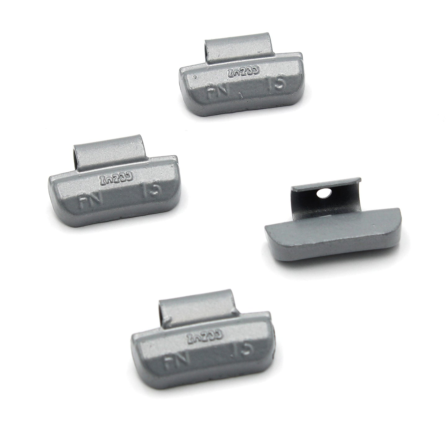 FN Series 15g Rust-Proof Epoxy Coated Zinc Hammer-On Wheel Weights - Box of 100 - a2ztiresupplies