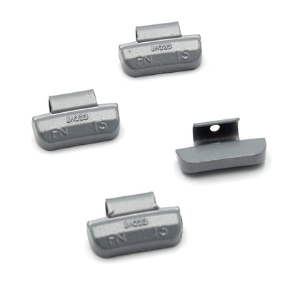 FN Series 15g Rust-Proof Epoxy Coated Zinc Hammer-On Wheel Weights - Box of 100 - a2ztiresupplies
