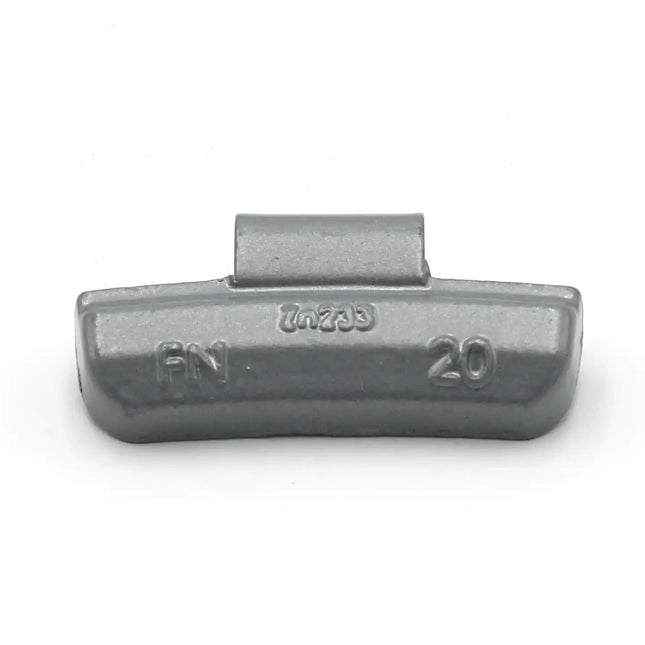 A2Z-ZN-FN-20g - FN Profile 20g Zinc Clip‑on Wheel Weights - Box of 100 - A2Z Tire Supplies