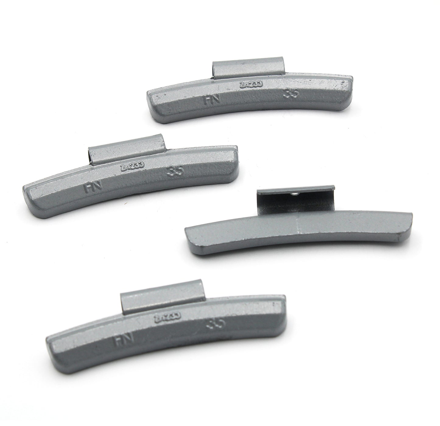 FN Series 35g Rust-Proof Epoxy Coated Zinc Hammer-On Wheel Weights - Box of 50 - a2ztiresupplies