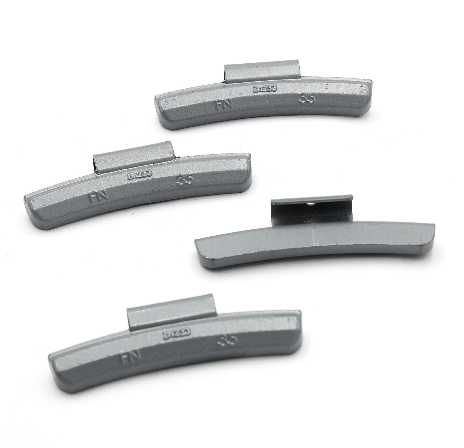FN Series 35g Rust-Proof Epoxy Coated Zinc Hammer-On Wheel Weights - Box of 50 - a2ztiresupplies
