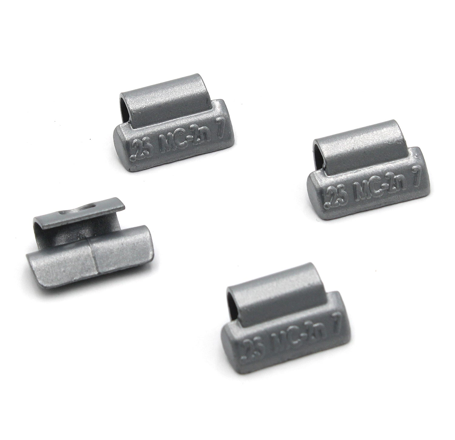 MC Series 0.25‑oz Rust-Proof Epoxy Coated Zinc Hammer‑On Wheel Weights - Box of 100 - a2ztiresupplies