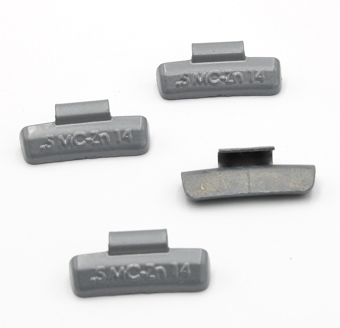 MC Series 0.50‑oz Rust-Proof Epoxy Coated Zinc Hammer‑On Wheel Weights - Box of 100 - a2ztiresupplies