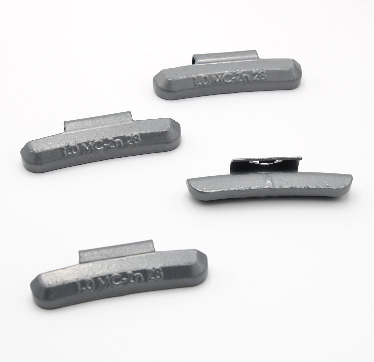 MC Series 1.0‑oz Rust-Proof Epoxy Coated Zinc Hammer‑On Wheel Weights - Box of 100 - a2ztiresupplies