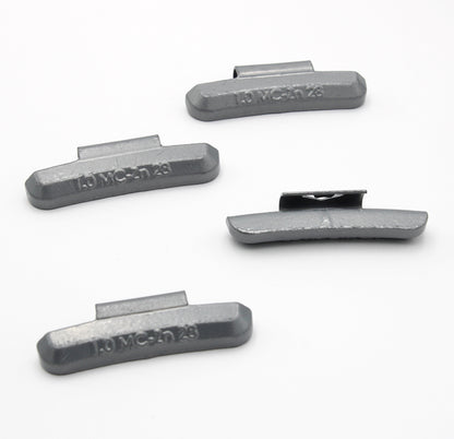 MC Series 1.0‑oz Rust-Proof Epoxy Coated Zinc Hammer‑On Wheel Weights - Box of 100 - a2ztiresupplies
