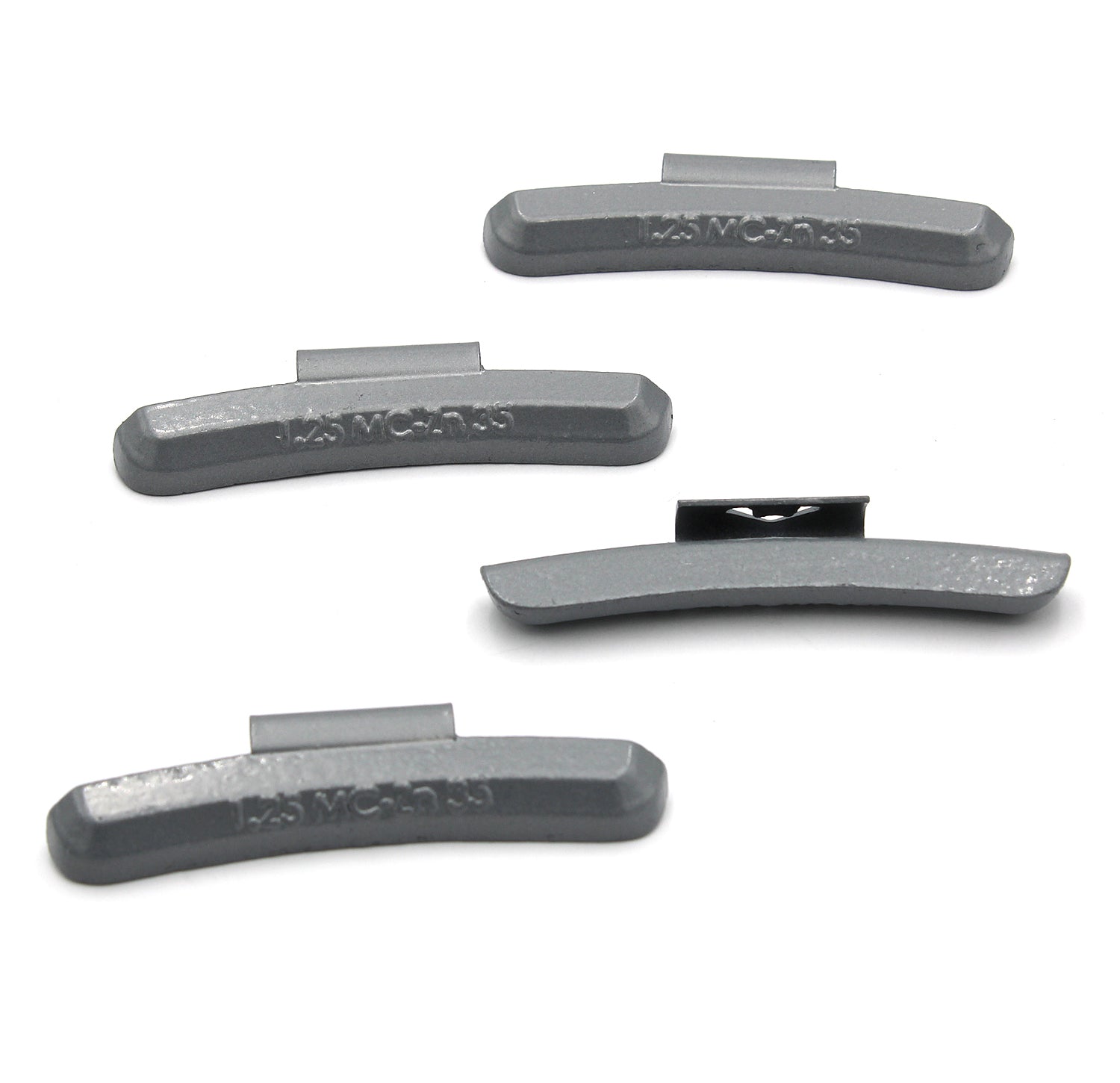 MC Series 1.25‑oz Rust-Proof Epoxy Coated Zinc Hammer‑On Wheel Weights - Box of 50 - a2ztiresupplies