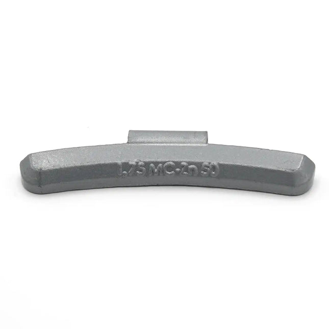 A2Z-ZN-MC-1.75 - MC Profile 1.75 oz Zinc Clip‑on Wheel Weights - Box of 50 - A2Z Tire Supplies