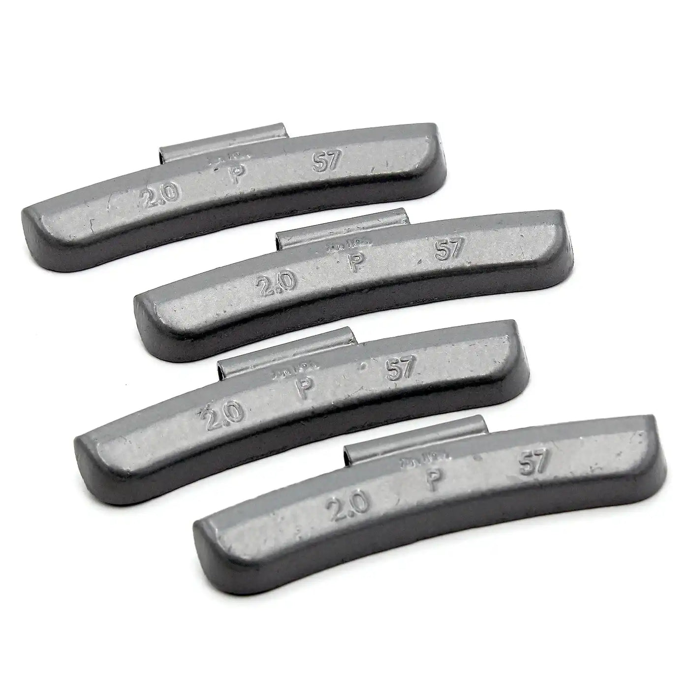 P 2.0oz Zinc Clip on Wheel Weights for Passenger Steel Rims 25 PCS, additional view 4