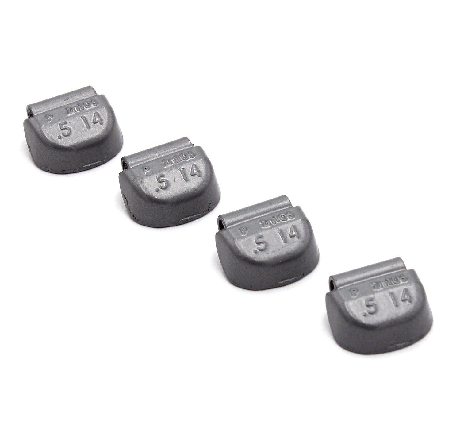 P Series 0.50-oz Rust-Proof Epoxy Coated Zinc Hammer-On Wheel Weights - Box of 100 - a2ztiresupplies
