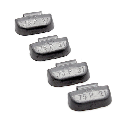 P Series 0.75-oz Rust-Proof Epoxy Coated Zinc Hammer-On Wheel Weights - Box of 100 - a2ztiresupplies