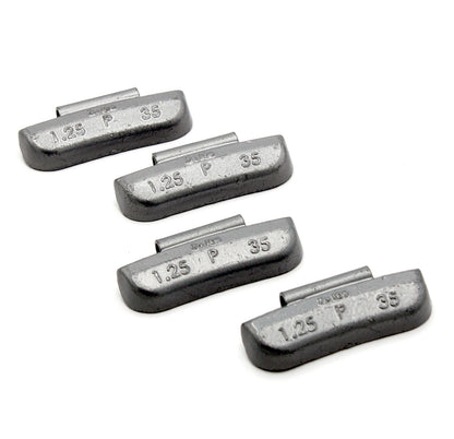 P Series 1.25-oz Rust-Proof Epoxy Coated Zinc Hammer-On Wheel Weights - Box of 50 - a2ztiresupplies