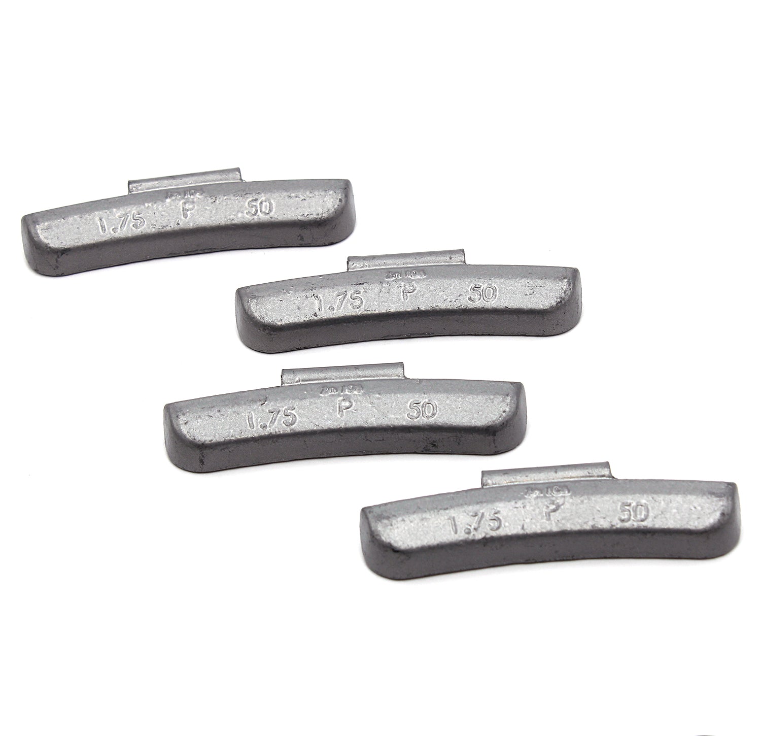 P Series 1.75-oz Rust-Proof Epoxy Coated Zinc Hammer-On Wheel Weights - Box of 50 - a2ztiresupplies