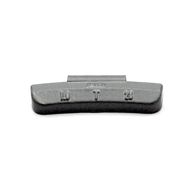 A2Z-ZN-T-1.0 - T Profile 1.0 oz Zinc Clip‑on Wheel Weights - Box of 100 - A2Z Tire Supplies