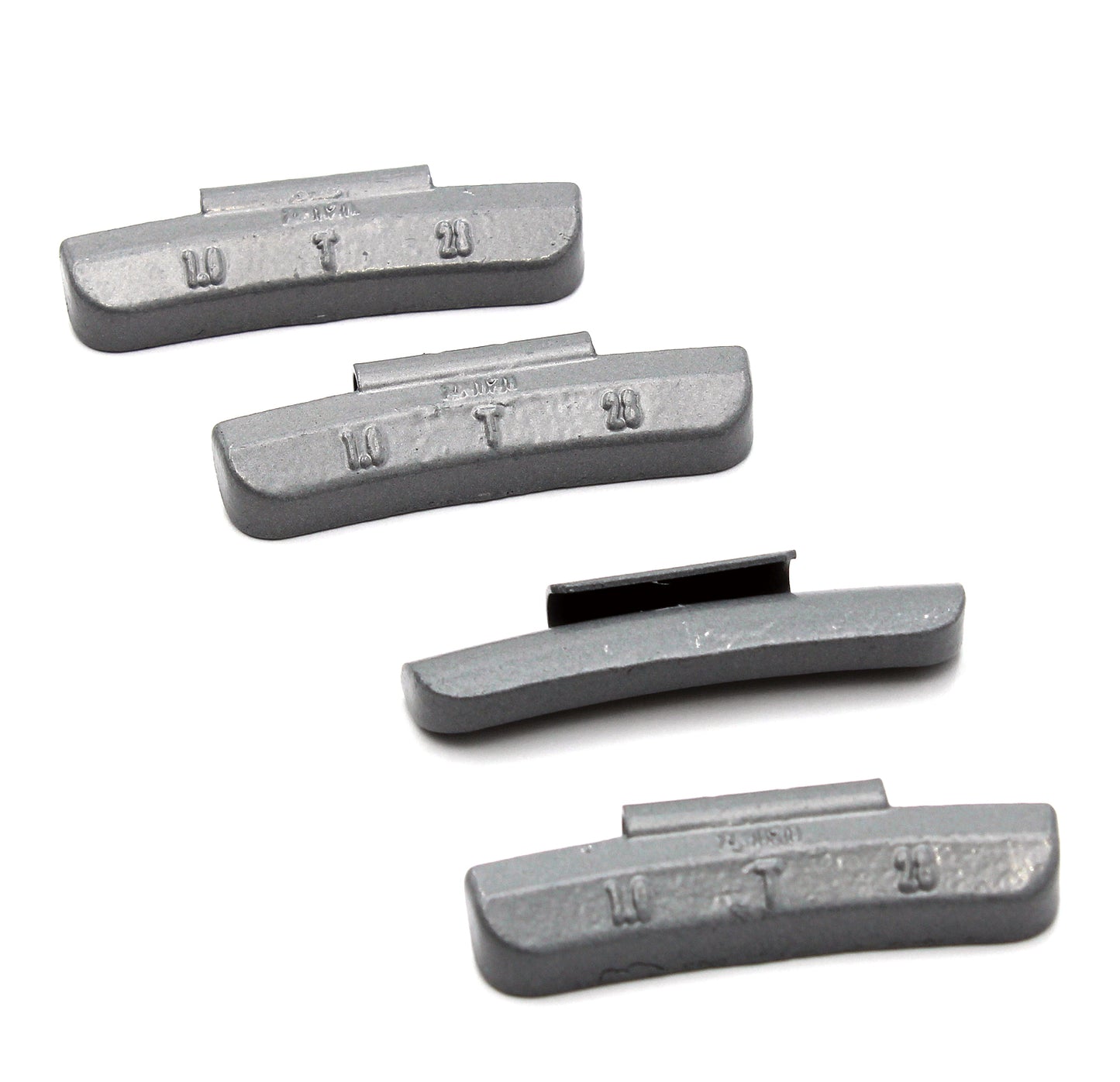 T Series 1.0-oz Rust-Proof Epoxy Coated Zinc Hammer-On Wheel Weights - Box of 100 - a2ztiresupplies