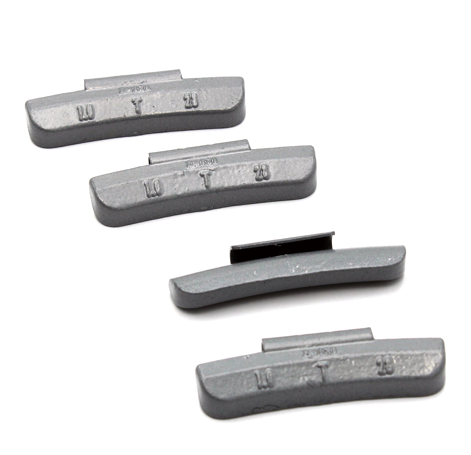 T Series 1.0-oz Rust-Proof Epoxy Coated Zinc Hammer-On Wheel Weights - Box of 100 - a2ztiresupplies