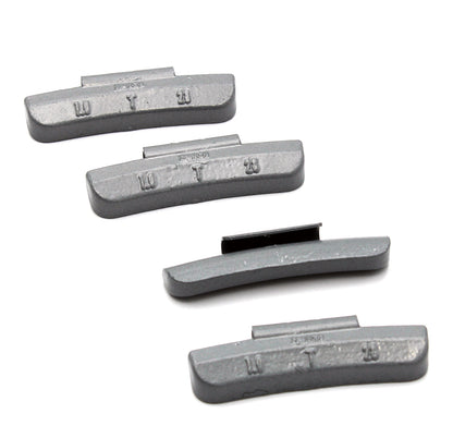 T Series 1.0-oz Rust-Proof Epoxy Coated Zinc Hammer-On Wheel Weights - Box of 100 - a2ztiresupplies