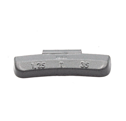 T Series 1.25-oz Rust-Proof Epoxy Coated Zinc Hammer-On Wheel Weights - Box of 50 - a2ztiresupplies