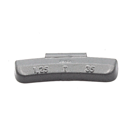 T Series 1.25-oz Rust-Proof Epoxy Coated Zinc Hammer-On Wheel Weights - Box of 50 - a2ztiresupplies