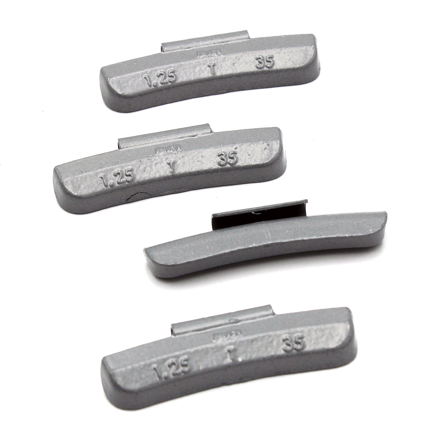 T Series 1.25-oz Rust-Proof Epoxy Coated Zinc Hammer-On Wheel Weights - Box of 50 - a2ztiresupplies