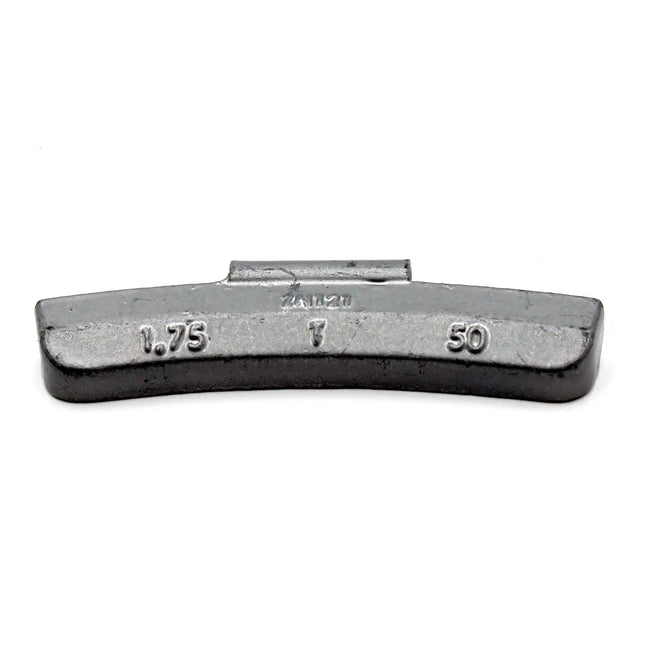 A2Z-ZN-T-1.75 - T Profile 1.75 oz Zinc Clip‑on Wheel Weights - Box of 50 - A2Z Tire Supplies