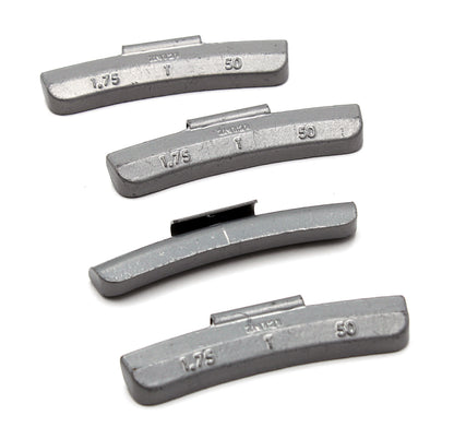 T Series 1.75-oz Rust-Proof Epoxy Coated Zinc Hammer-On Wheel Weights - Box of 50 - a2ztiresupplies