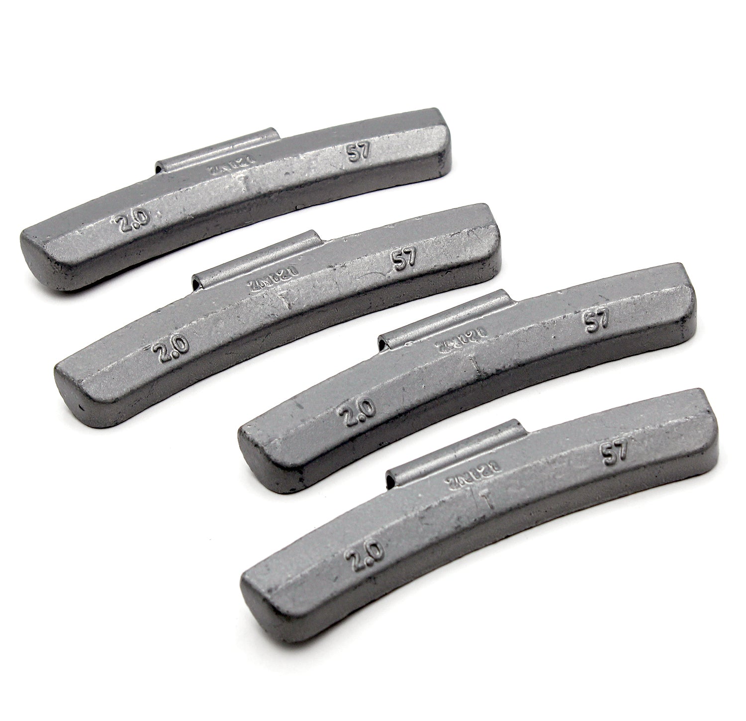 T Series 2.0-oz Rust-Proof Epoxy Coated Zinc Hammer-On Wheel Weights - Box of 25 - a2ztiresupplies